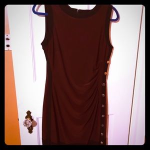 Ralph Lauren maroon and navy bodycon tank dress 12